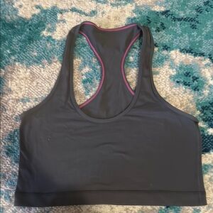 Gray Racerback Lululemon crop tank